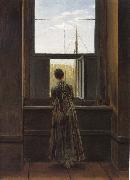 Caspar David Friedrich Woman at a Window oil on canvas
